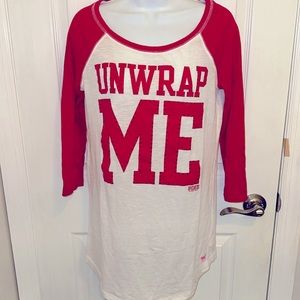 VICTORIA’s SECRET PINK UNWRAP ME Long Sleeve Women’s Sleep Tee Size S/P